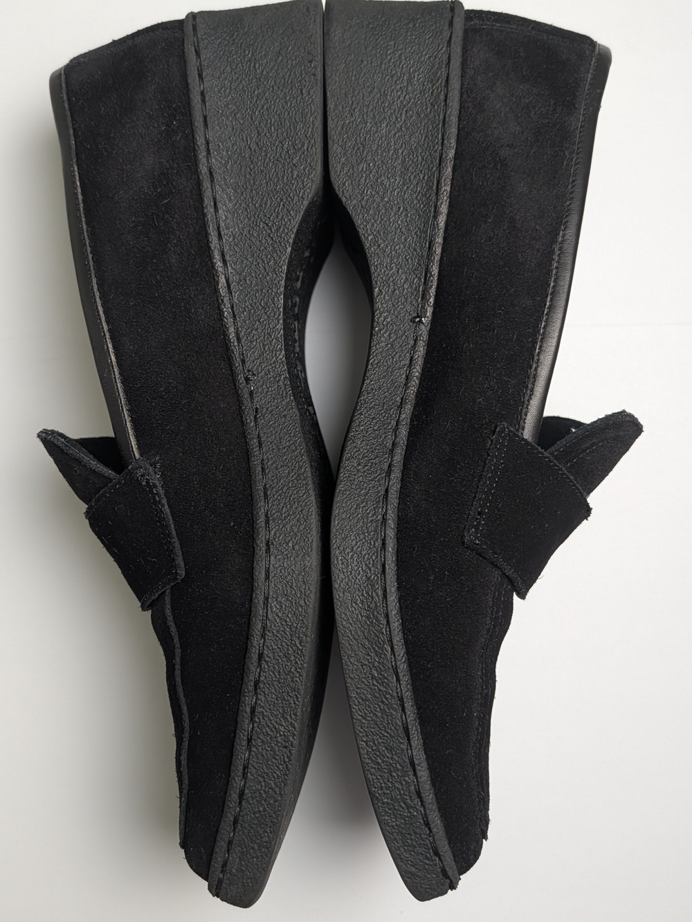Salvatore Ferragamo Black Suede Women's's Slip-On Square Toe Loafers Size 8.5 - Picture 8 of 12